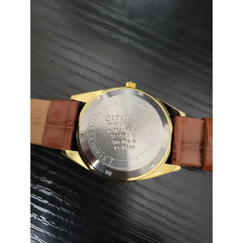RARE‎ Pristine Vintage Citizen Eagle 7 Men's Automatic Leather Watch
